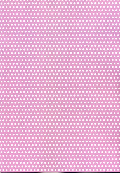 Backing Paper A4 - Polka Dot Pink (3mm)